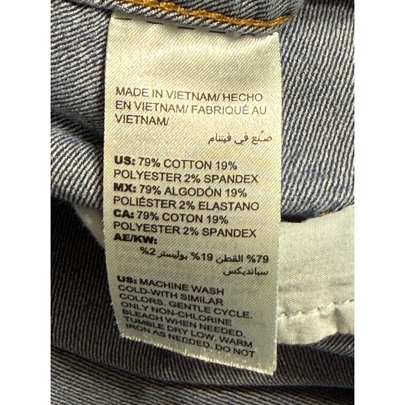 Chico's Women Longline Denim Trucker Jacket Size 3 US 16/18 XL Layering Utility - Picture 4 of 4